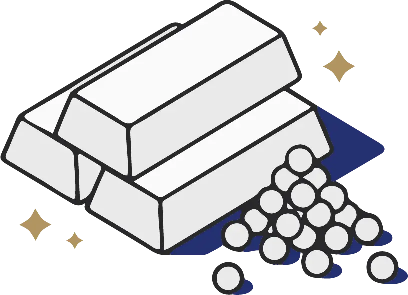 خرید شمش و ساچمه نقره