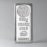 شمش نقره ۵۰۰ گرمی Nadir ترکیه با عیار ۹۹۹.۹